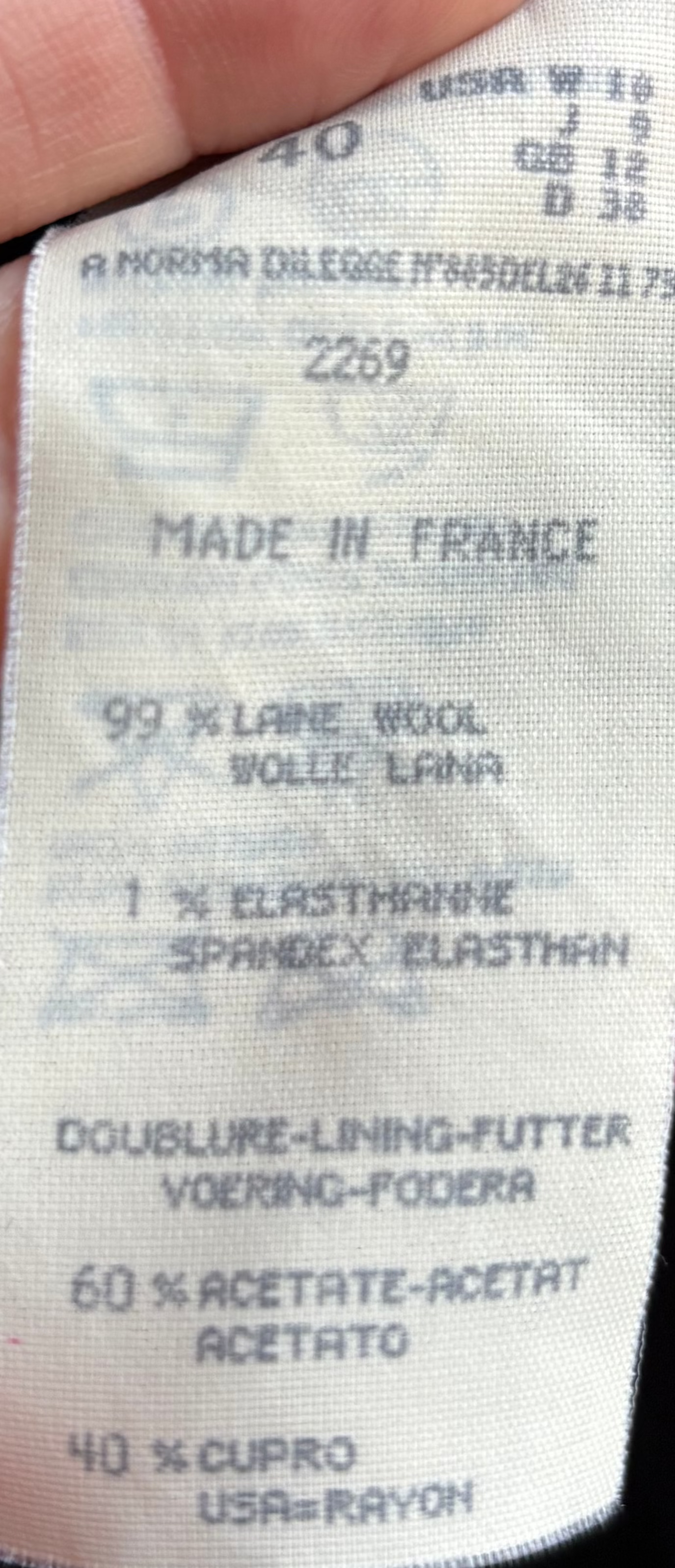 1990s Guy Laroche Navy Jacket