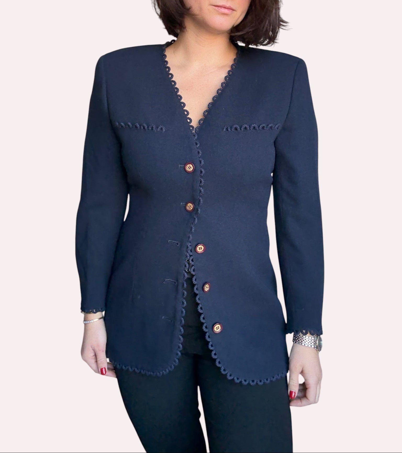 1990s Scalloped Valentino Jacket