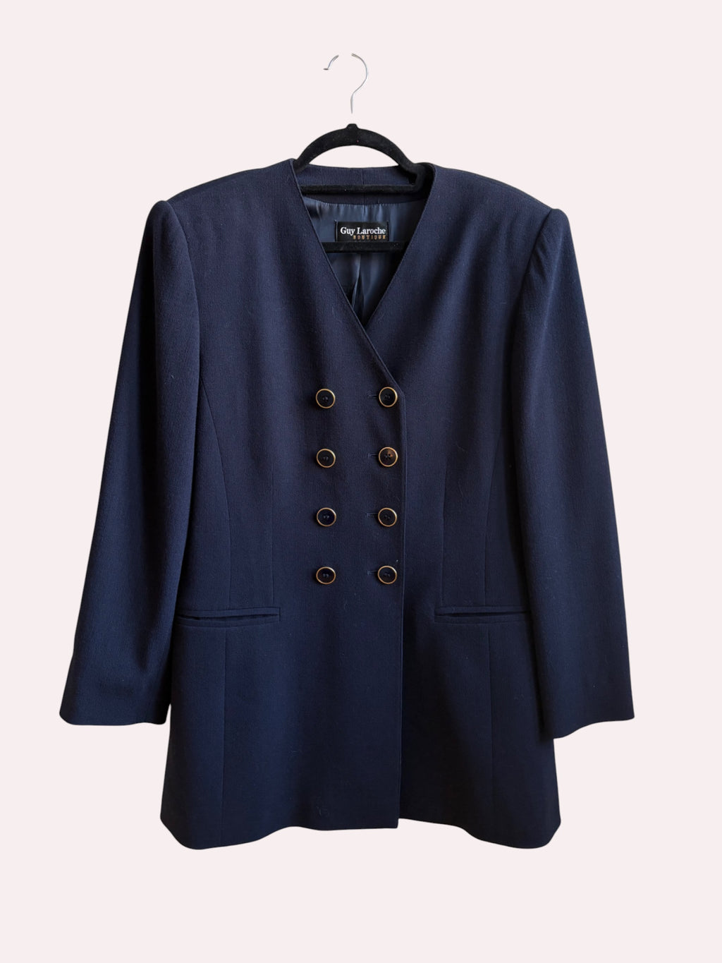 1990s Guy Laroche Navy Jacket