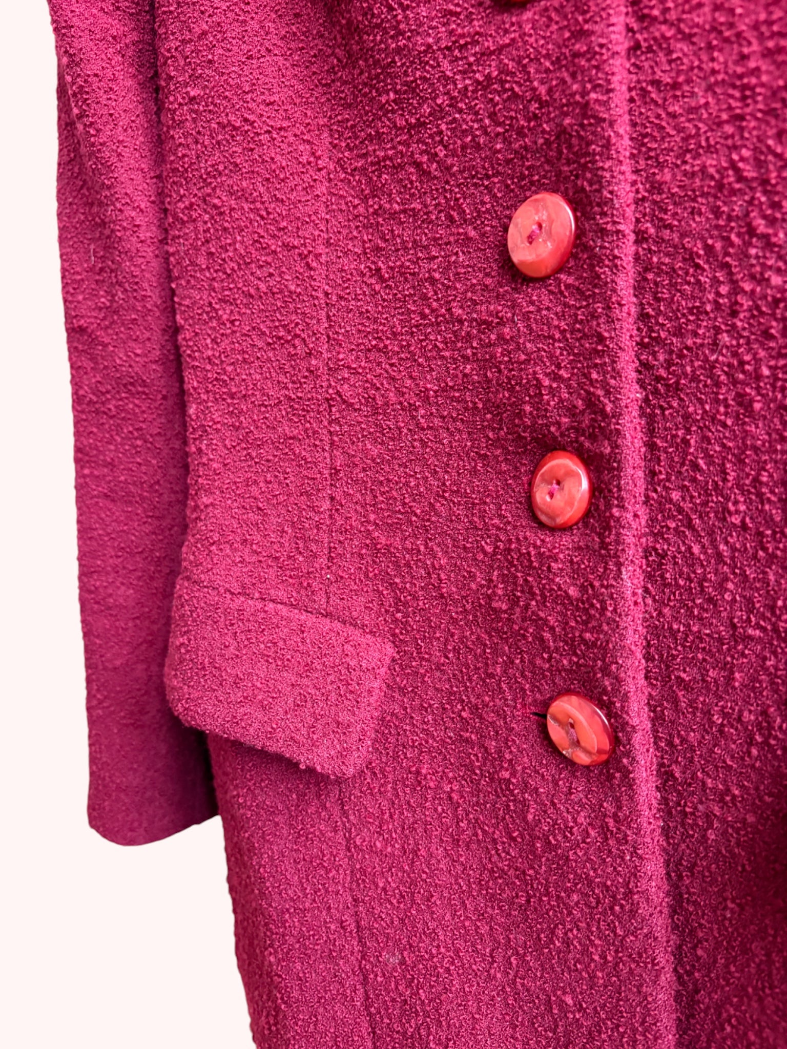 1980s Vintage 'Ivoire de Balmain' Bouclé Jacket