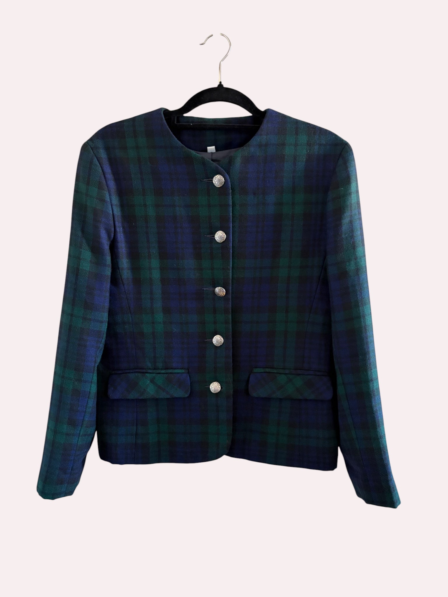 1980s Tartan Wool Jacket