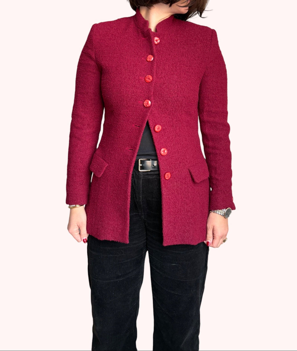 1980s Vintage 'Ivoire de Balmain' Bouclé Jacket