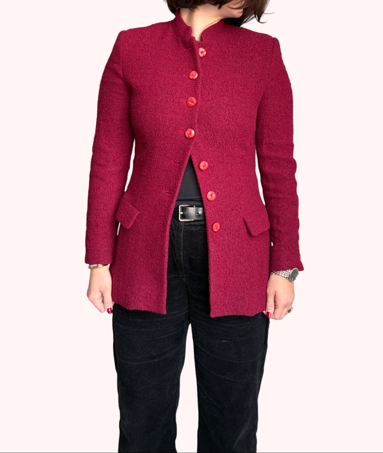 1980s Vintage 'Ivoire de Balmain' Bouclé Jacket