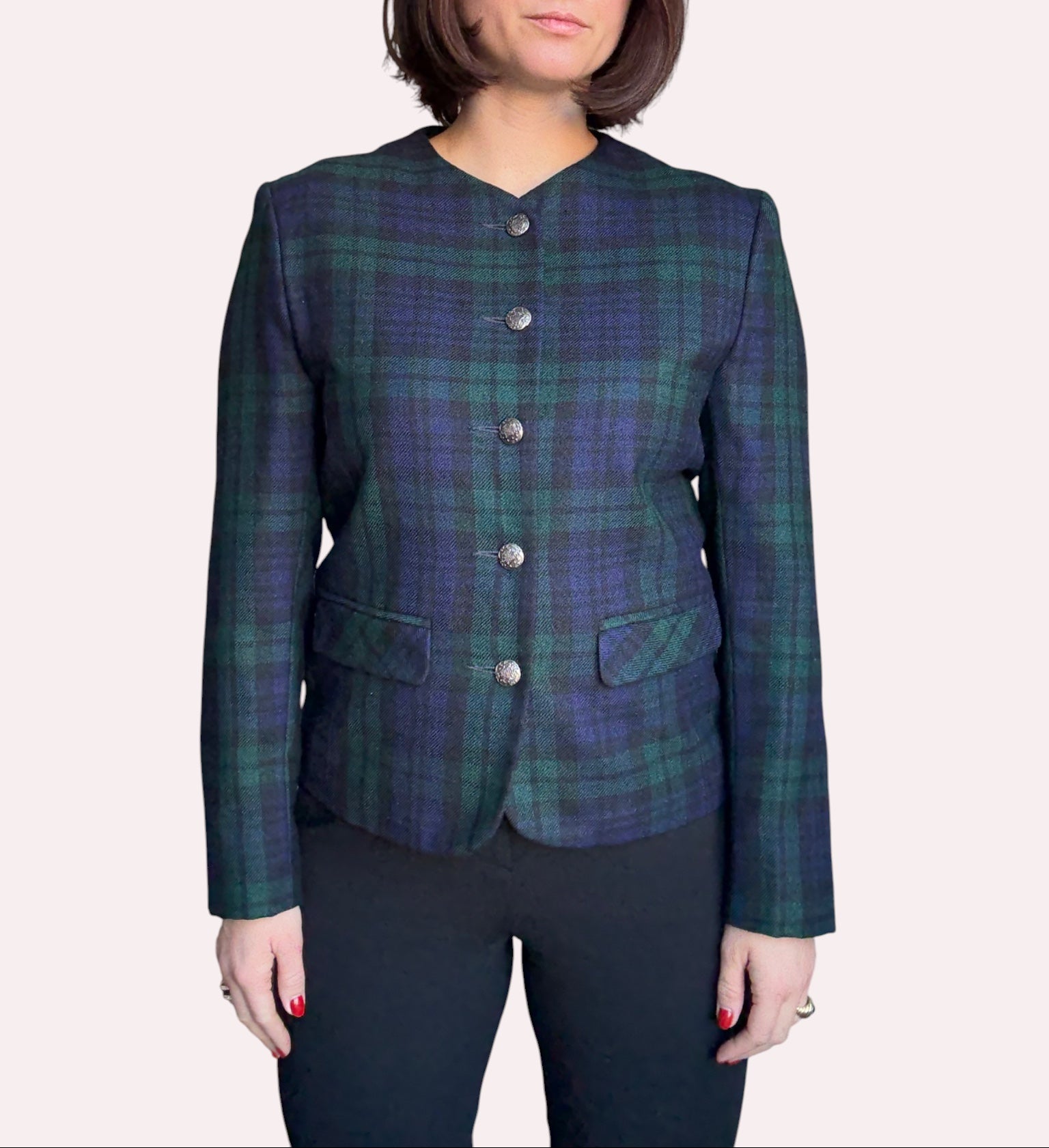 1980s Tartan Wool Jacket