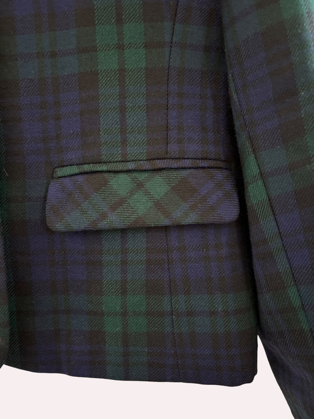 1980s Tartan Wool Jacket