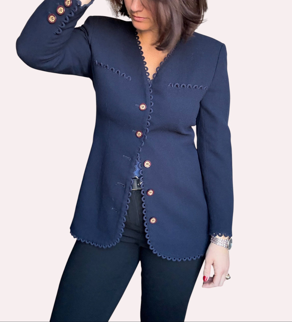 1990s Scalloped Valentino Jacket