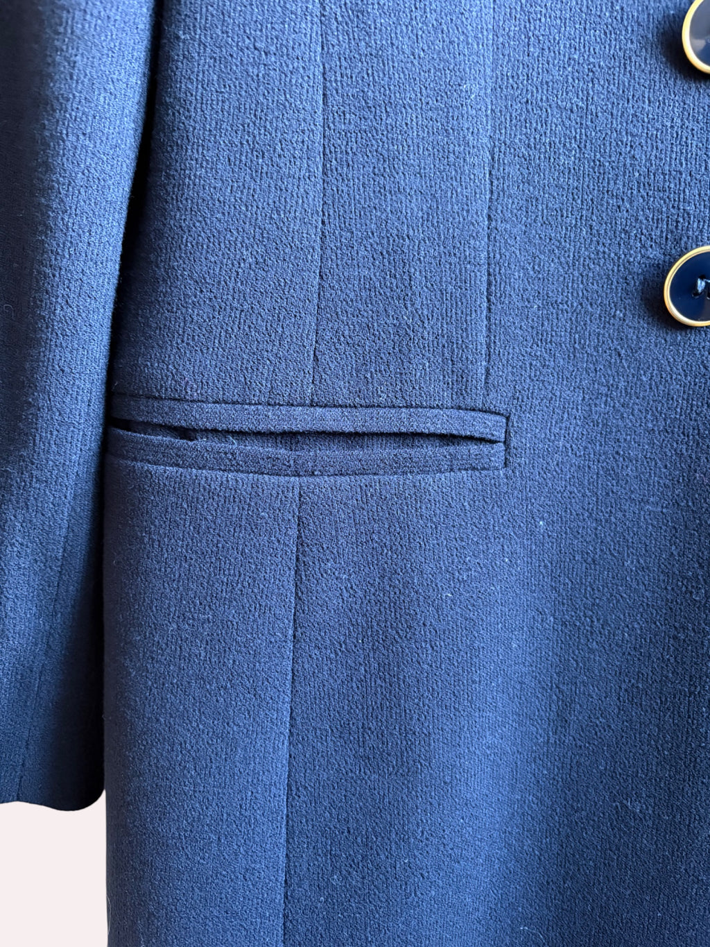 1990s Guy Laroche Navy Jacket